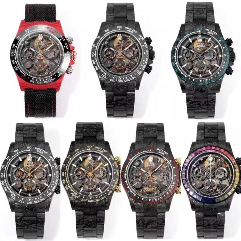 【復刻手錶】碳纖維 定製款 勞力士 迪通拿 鏤空4130機芯