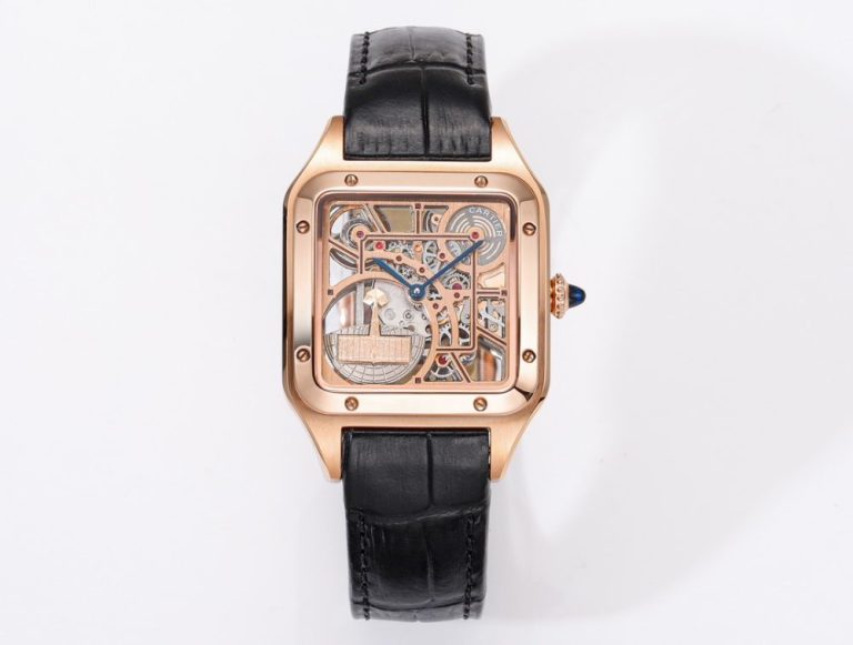 【精仿手錶】新品 卡地亞 山度士鏤空系列