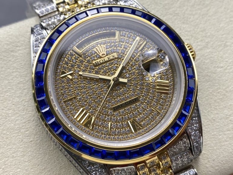 【精仿手錶】勞力士 定製滿鑽 星期日誌 個性特別款