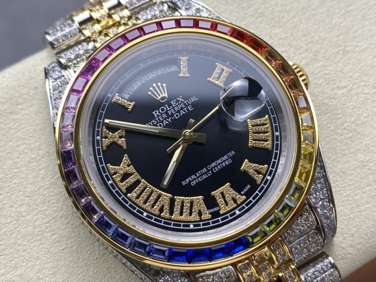 【精仿手錶】勞力士 定製滿鑽 星期日誌 個性特別款