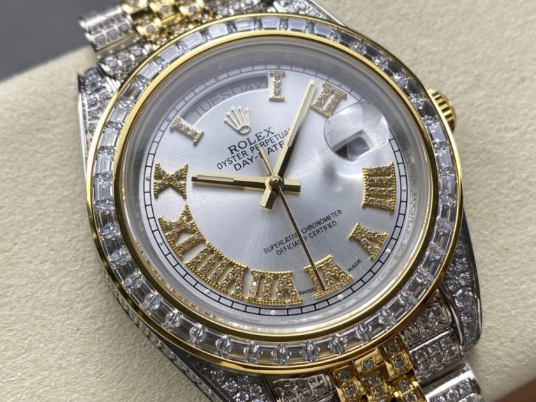 【精仿手錶】勞力士 定製滿鑽 星期日誌 個性特別款