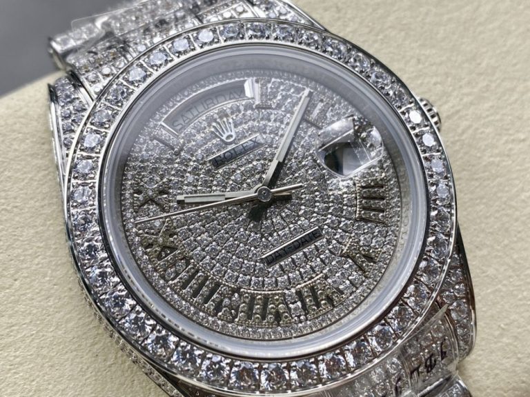 【精仿手錶】勞力士 定製滿鑽 星期日誌 個性特別款