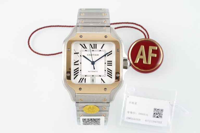 【精仿手錶】AF廠間金款 卡地亞山度士系列腕表