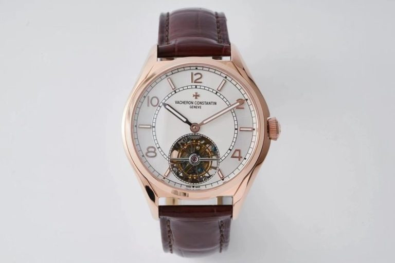 【精仿手錶】江詩丹頓 原版美洲鱷魚皮錶帶傳承系列 陀飛輪腕表